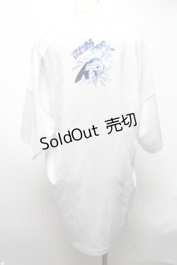 画像2: TRAVAS TOKYO / Sickly bunny BIG tee  白 S-25-03-13-034-PU-BL-HR-ZS
