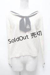 axes femme / セーラーニットプルオーバー  キナリ S-25-03-13-036-AX-TO-HR-ZS