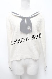 axes femme / セーラーニットプルオーバー  キナリ S-25-03-13-036-AX-TO-HR-ZS