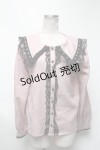 MA*RS / ハートレース襟ブラウス  ピンク S-25-03-13-040-EL-BL-AS-ZS