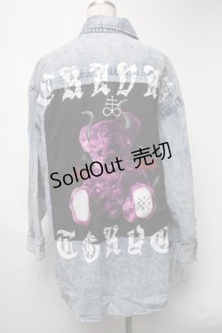 画像2: TRAVAS TOKYO / 悪魔クマデニムジャケット  ブルー S-25-03-13-042-PU-JA-HR-ZS