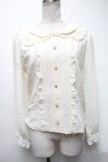 axes femme POETIQUE / レースカラーブラウスプルオーバー  オフ S-25-03-15-041-AX-TO-HR-ZS