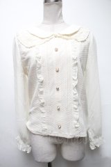 axes femme POETIQUE / レースカラーブラウスプルオーバー  オフ S-25-03-15-041-AX-TO-HR-ZS