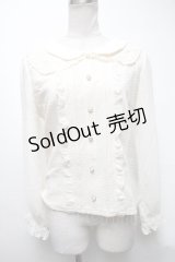 axes femme POETIQUE / レースカラーブラウスプルオーバー  オフ S-25-03-15-041-AX-TO-HR-ZS