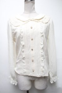 axes femme POETIQUE / レースカラーブラウスプルオーバー  オフ S-25-03-15-041-AX-TO-HR-ZS