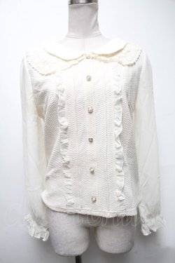 画像1: axes femme POETIQUE / レースカラーブラウスプルオーバー  オフ S-25-03-15-041-AX-TO-HR-ZS