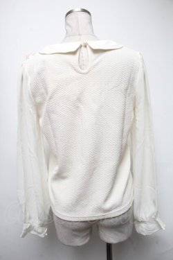 画像2: axes femme POETIQUE / レースカラーブラウスプルオーバー  オフ S-25-03-15-041-AX-TO-HR-ZS