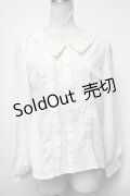axes femme POETIQUE / レース襟ブラウス  オフ S-25-03-15-044-AX-BL-HR-ZS