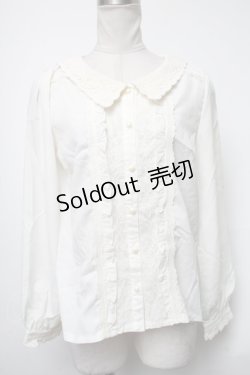 画像1: axes femme POETIQUE / レース襟ブラウス  オフ S-25-03-15-044-AX-BL-HR-ZS