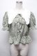 画像1: axes femme POETIQUE / ビッグフリル襟リボンブラウス  グリーン S-25-03-15-046-AX-BL-HR-ZS (1)