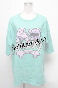 LAND by MILKBOY / GALFYコラボ仲良しTEE  グリーン S-25-03-15-047-MB-TO-AS-ZT321