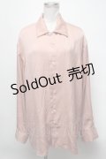 【SALE】MILKBOY / サテン長袖シャツ  ブラウン S-25-03-15-052-MB-BL-AS-ZT206
