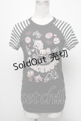 PEACE NOW / プリントカットソー   S-25-03-15-055-PU-BL-HR-ZS