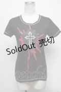 PEACE NOW / プリントカットソー   S-25-03-15-063-PU-BL-HR-ZS