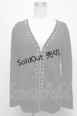 画像1: Rydia / スタッズパーカー  黒 S-25-03-15-066-PU-CO-HR-ZS