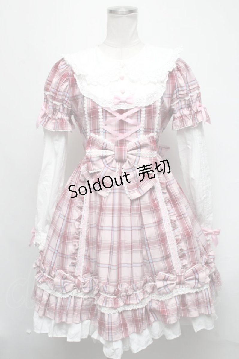 画像1: Angelic Pretty / Dolly Girl付け袖ワンピース  ピンク S-25-03-15-078-AP-OP-AS-ZS (1)