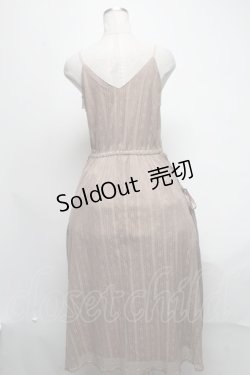 画像2: axes femme / サイドシフォンレーシーキャミワンピース  ブラウン S-25-03-15-083-AX-OP-HR-ZS