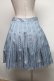画像2: Jane Marple / Ribbon jacquard stripe 2Faceスカート  ブルーグレイ S-25-03-15-086-JM-SK-HR-ZS (2)