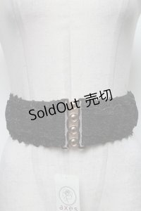 axes femme / レース使いゴムベルト   S-25-03-15-014-AX-BL-HR-ZS