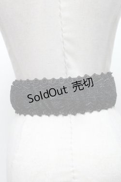 画像2: axes femme / レース使いゴムベルト   S-25-03-15-014-AX-BL-HR-ZS