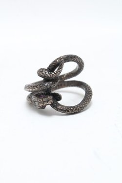 画像1: BLACK BOOTS / SNAKE LINK リング 8 シルバー S-25-03-15-002-PU-AC-AS-ZS