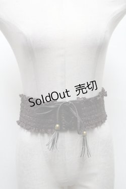 画像1: axes femme / レースアップゴムベルト   S-25-03-15-026-AX-BL-HR-ZS