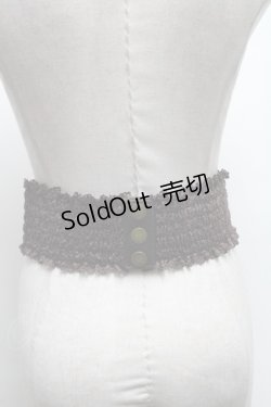 画像2: axes femme / レースアップゴムベルト   S-25-03-15-026-AX-BL-HR-ZS