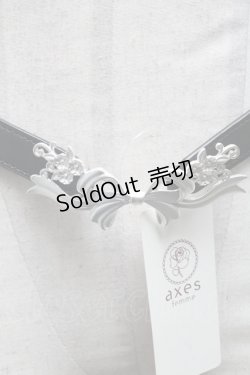 画像3: axes femme / リトルリボンゴムベルト   S-25-03-15-029-AX-BL-HR-ZS