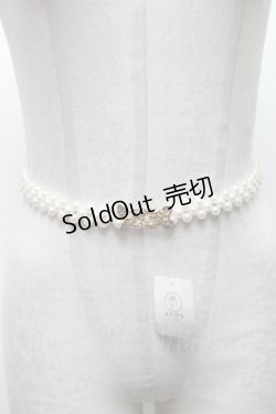 画像1: axes femme / ローズ金具パールベルト   S-25-03-15-030-AX-ZA-HR-ZT171