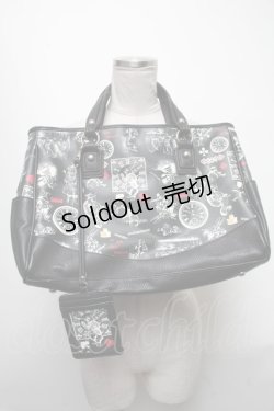 画像1: GOTH / 不思議の国のアリスハンドバッグ  黒 S-25-03-15-032-GO-ZA-HR-ZS