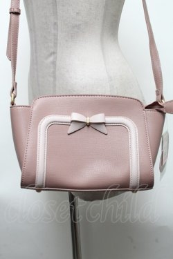 画像1: m petit by misako / AMリボンヨコショルダーバッグ  ピンク S-25-03-15-036-LO-BG-HR-ZT-K018