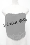 Moi-meme-Moitie / 別珍リボンコルセット  黒 S-25-03-15-037-MO-TO-HR-ZS