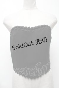 Moi-meme-Moitie / 別珍リボンコルセット  黒 S-25-03-15-037-MO-TO-HR-ZS
