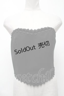 画像1: Moi-meme-Moitie / 別珍リボンコルセット  黒 S-25-03-15-037-MO-TO-HR-ZS