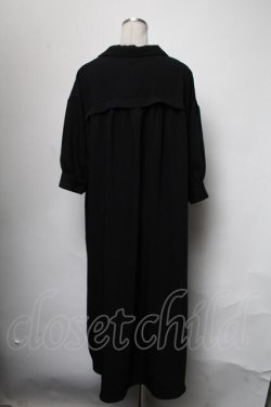 画像2: NieR Clothing / 刺繍ロングワンピース  黒 S-25-03-17-049-PU-JA-HR-ZS