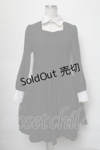 Ank Rouge / バイカラーワンピース  黒ｘ白 S-25-03-17-050-CA-OP-AS-ZS