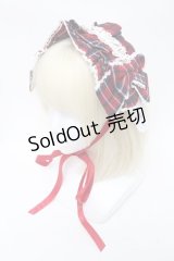 axes femme kawaii / タータンチェックヘッドドレス  赤 S-25-03-17-006-AX-AC-HR-ZS