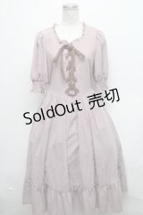m petit by misako / AMレースアップワンピース  ピンク S-25-03-17-055-LO-OP-AS-ZS