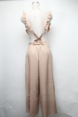 画像2: axes femme POETIQUE / サス付きワイドパンツ  ベージュ S-25-03-17-084-AX-PA-HR-ZS