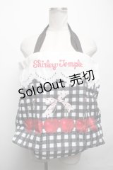 Shirley Temple / チェリーｘギンガムチェックエコバッグ  黒ｘ白 S-25-03-17-010-ET-BG-HR-ZS