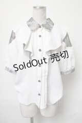 Rojita / レース襟ブラウス  白ｘ黒 S-25-03-17-026-LO-TO-AS-ZS