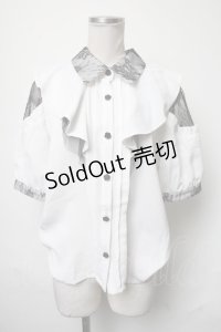 Rojita / レース襟ブラウス  白ｘ黒 S-25-03-17-026-LO-TO-AS-ZS