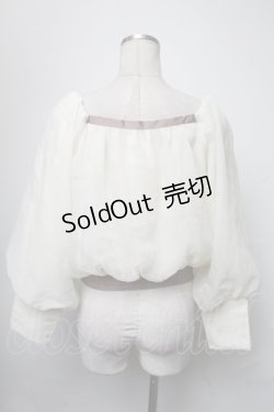 画像2: Maison de FLEUR　Petite Robe / チュールトップス  オフ S-25-03-17-027-LO-TO-AS-ZS