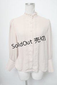 Maison de FLEUR Petite Robe canone / スタンドカラーブラウスブラウス  ベージュ S-25-03-17-033-EL-TO-AS-ZS