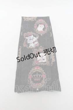 画像1: Enchantlic Enchantilly / 猫の王女達の肖像画 オーバーニーソックス  黒 S-25-03-17-004-LO-ZA-HR-ZS