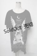 KILL STAR / プリントカットソー  黒 S-25-03-17-040-SL-TO-AS-ZS