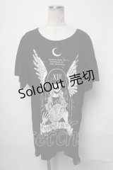 KILL STAR / プリントカットソー  黒 S-25-03-17-040-SL-TO-AS-ZS
