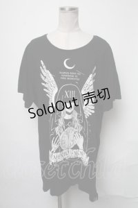 KILL STAR / プリントカットソー  黒 S-25-03-17-040-SL-TO-AS-ZS
