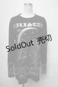 KILL STAR / プリントカットソー  黒 S-25-03-17-041-SL-TO-AS-ZS