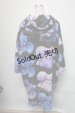 画像2: Amilige /  Shit Bear総柄プリントパーカー  黒 S-25-03-17-043-PU-TO-HR-ZI